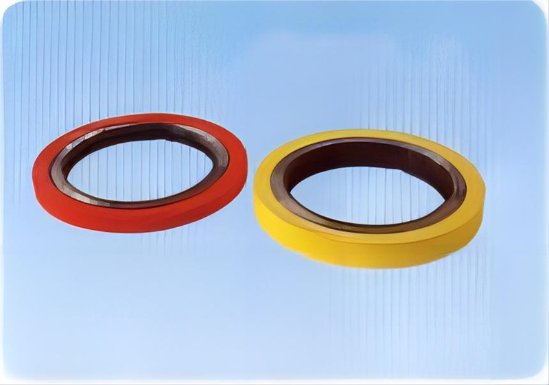 Longitudinal shear series rubber ring