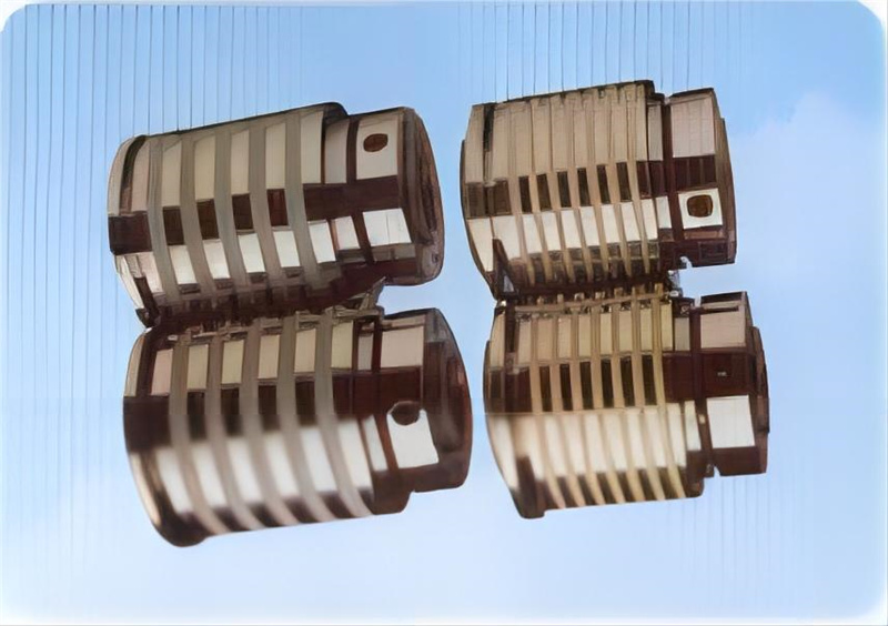 Longitudinal shear series rubber ring