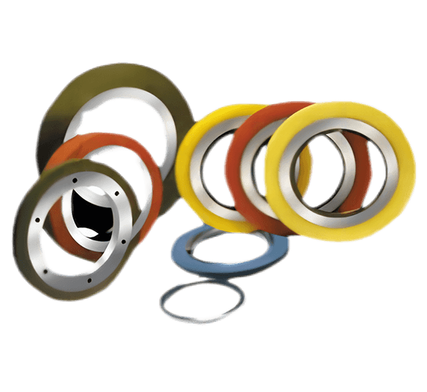 Slitting rubber ring
